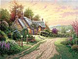 Thomas Kinkade A Peaceful Time painting